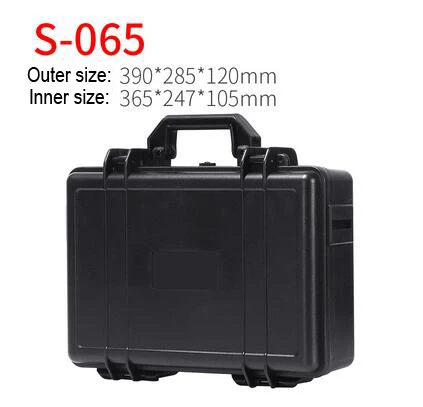 390x285x120mm S-065 Чехол для инструмента ударопрочный чехол для полета защитный противоударный водонепроницаемый чехол для инструмента чехол для камеры с пенопластом - Цвет: 390x285x120mm S-065