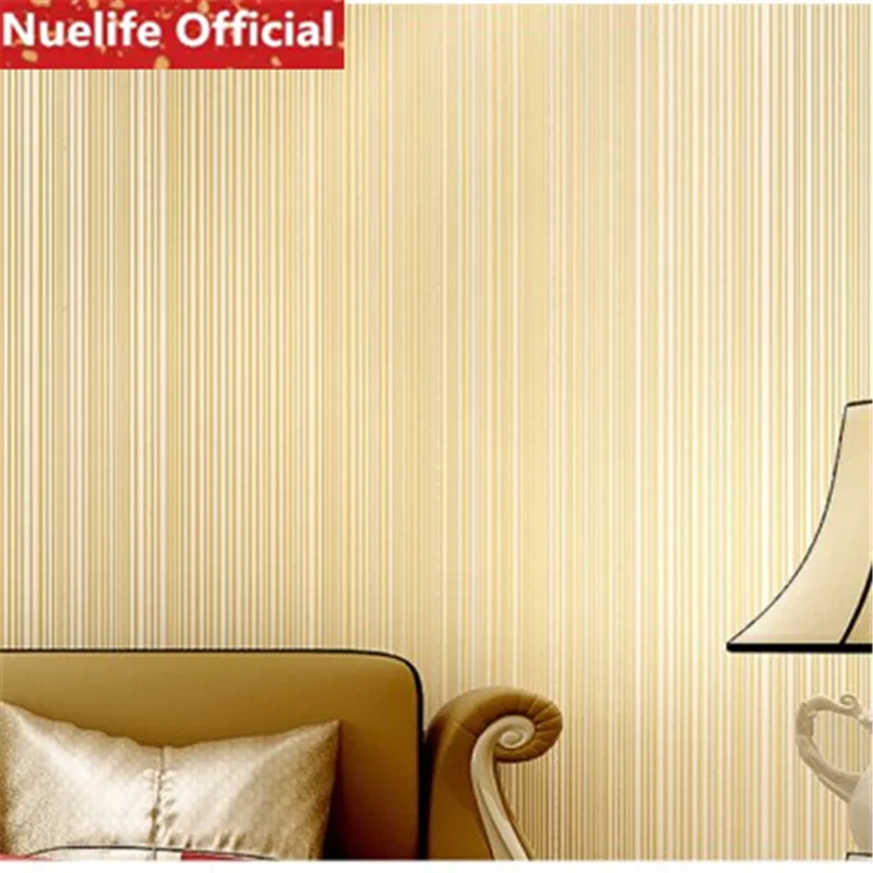 striped pattern non-woven self-adhesive wallpaper kids room study kindergarten bedroom living wall stickers | Дом и сад
