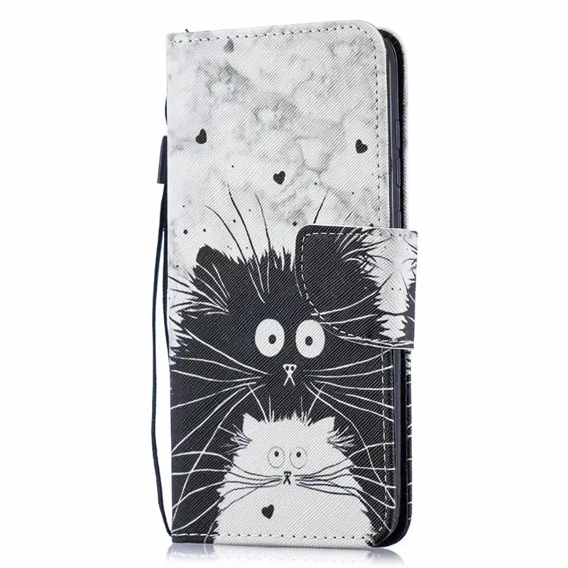 Style 1 COOLY кожаный бумажник флип-чехол для Motorola Moto G5S G6 G7 Plus X4 One power P30 Play P30Note чехол для телефона с изображением кошачьего листа мрамора - Цвет: Style 1