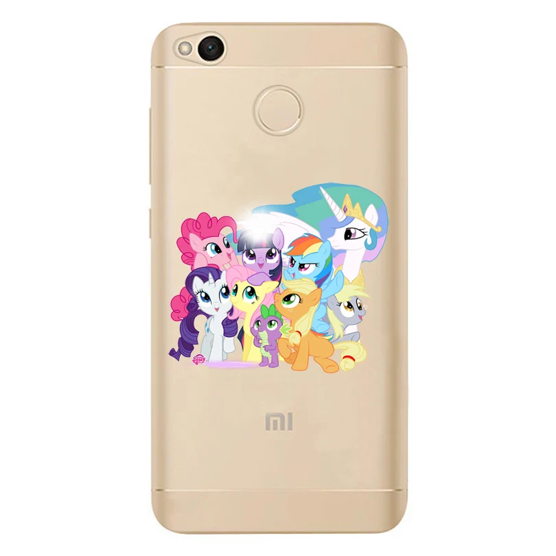 For Xiaomi Redmi 4X Note 4 4A 3 Cute TPU Colorful Little Pony Painted Design Cover Case Fundas Mi A1 Pro D309 |