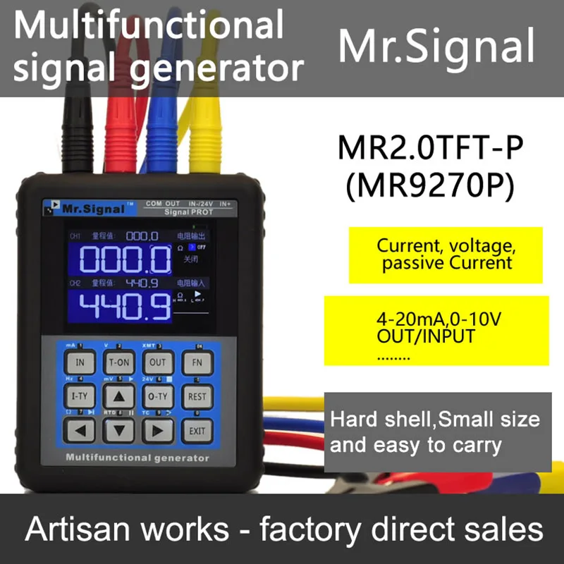 

MR2.0TFT-P 4-20mA generator / 4-20mA calibration Current voltage Signal Pressure transmitter USB Port Rechargeable Mr Signal