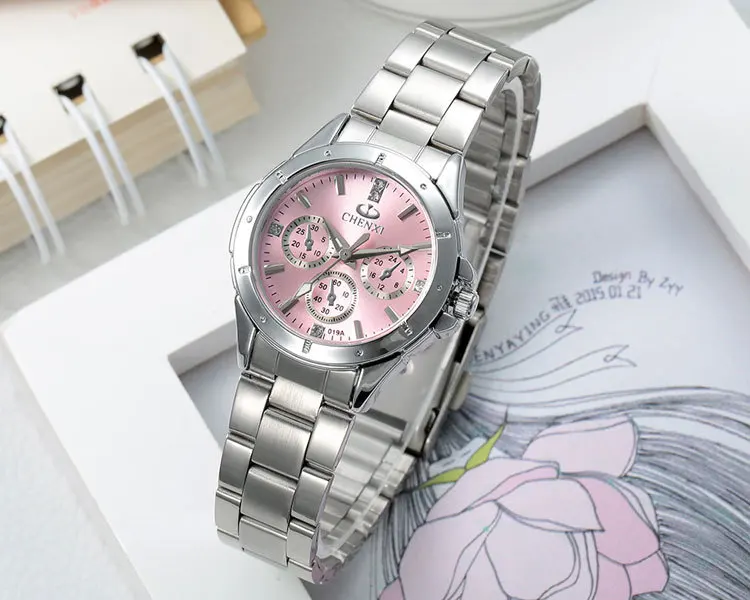 Relogio feminino CHENXI часы для женщин Топ бренд класса люкс модные и повседневные