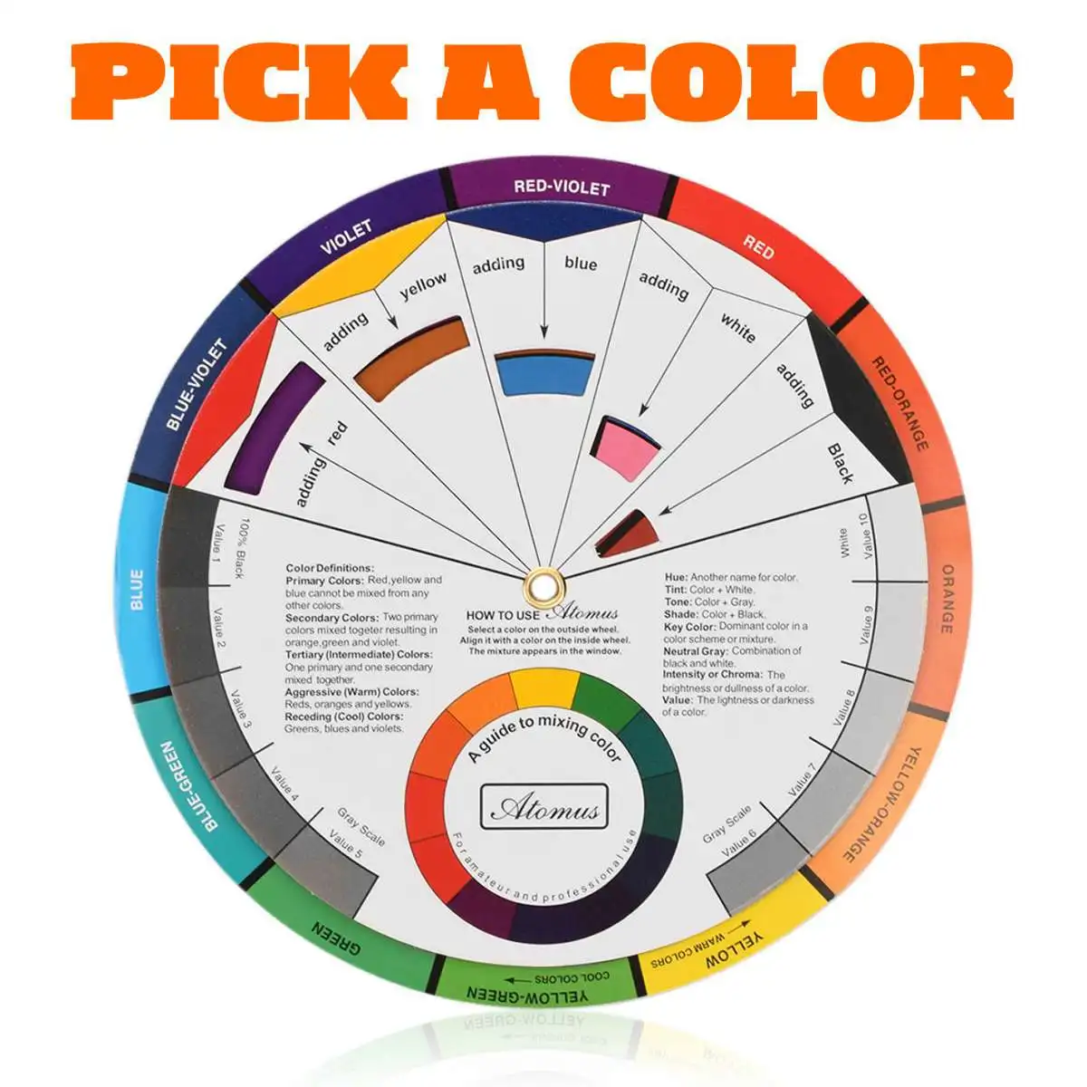 color wheel Стрекоза роторная татуировочная машина профессиональная татуировочная машина шейдерный лайнер электрические тату-пистолеты инструмент для макияжа художники начинающие - Цвет: color wheel