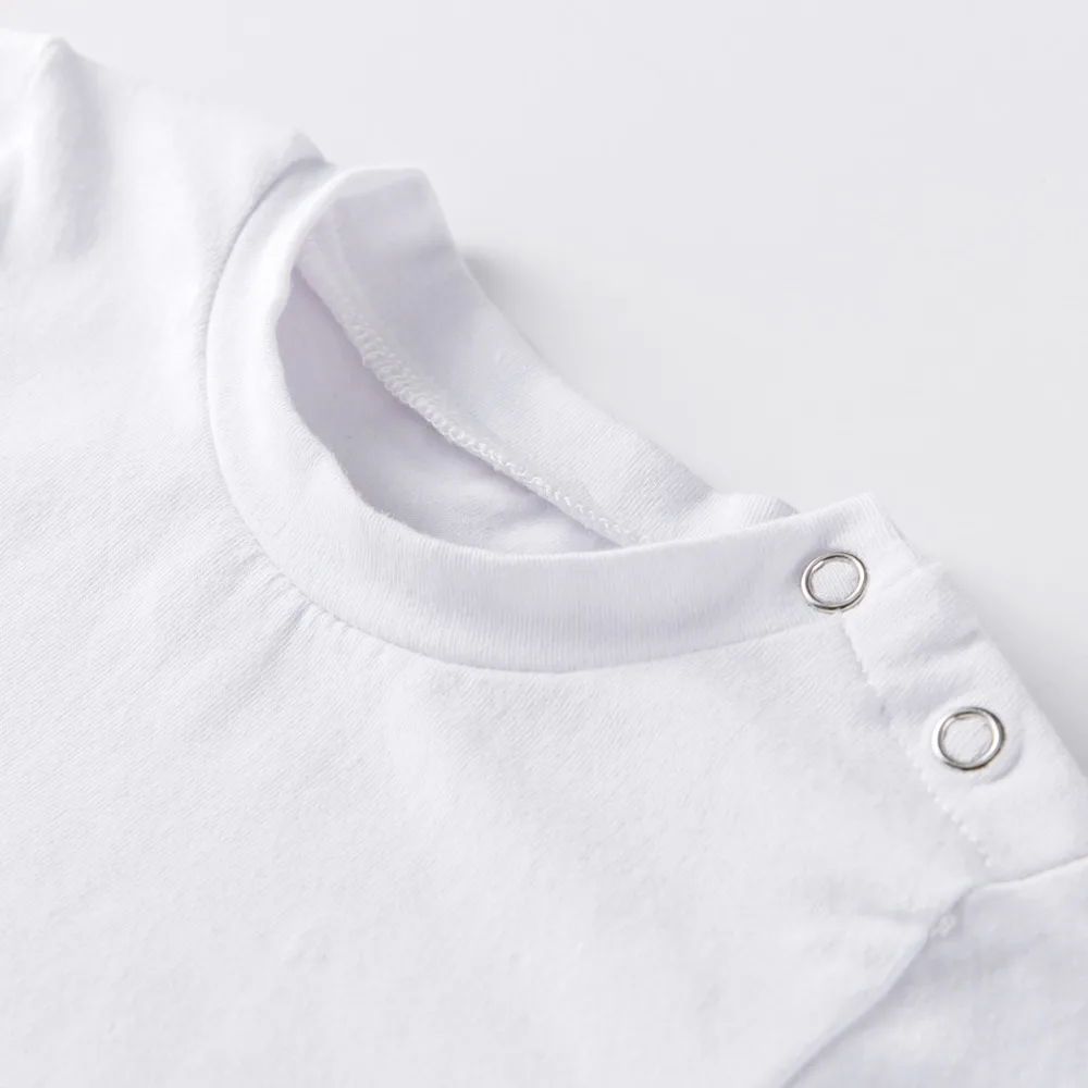 Комплект одежды из 3 предметов для мальчиков и девочек весна 2019 белая футболка +