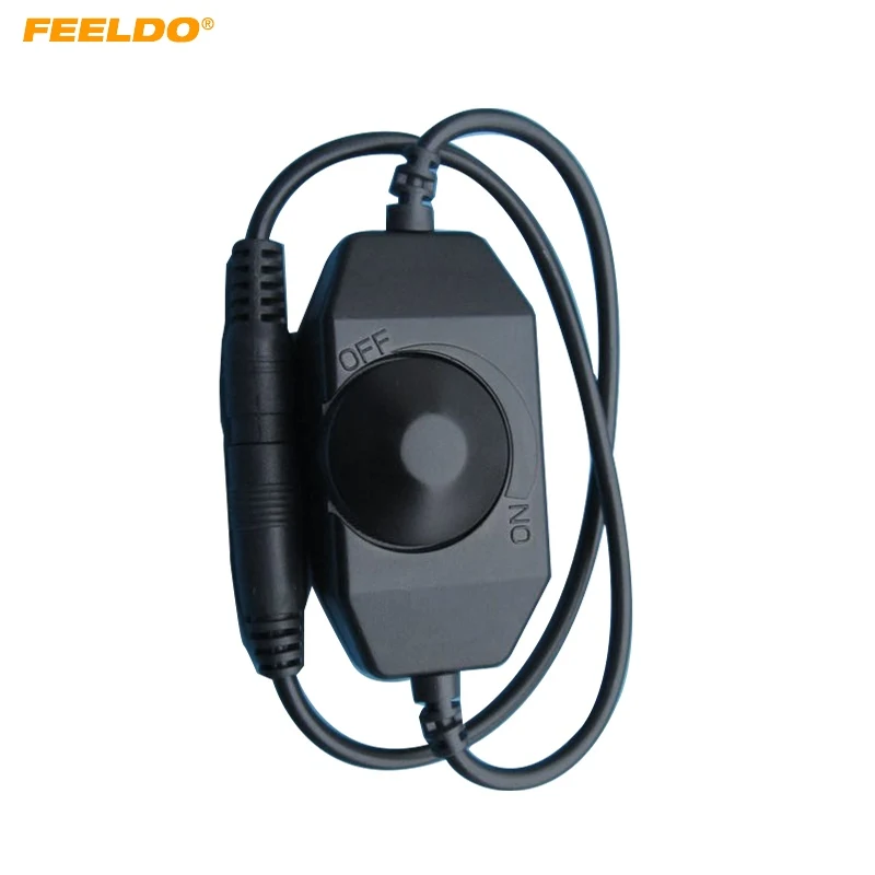 

FEELDO 5Pcs Car LED Brightness Adjust Switch Dimmer Controller Single Color LED Strip Light