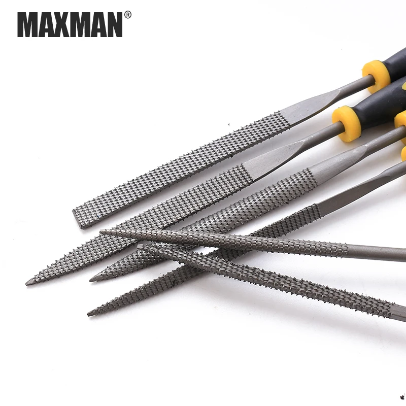 MAXMAN 6 шт. три модели металлических пилок мини ассорти набор алмазных иголок