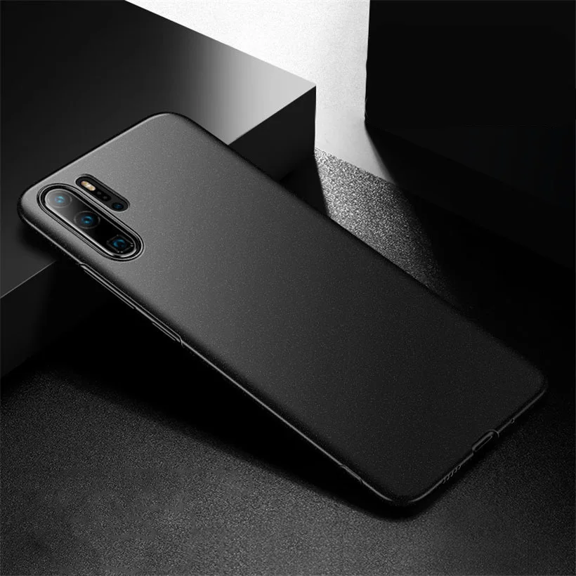 Для huawei P30 Pro Чехол P30 матовый чехол пластиковый защитный чехол Coque Aixuan huawei P30 Pro Чехол с бесплатной пленкой для экрана - Цвет: black 2