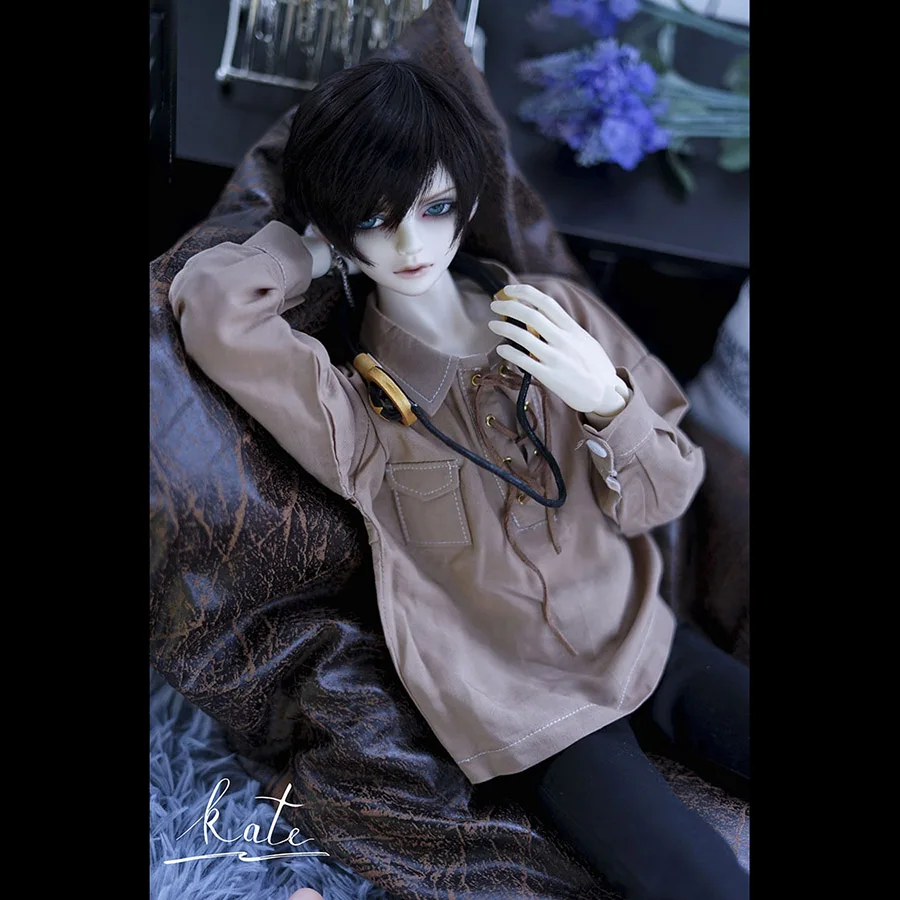 Cateleya декабря BJD SD Топ Одежда для куклы кукла топ рубашка хаки серый порошок настраиваемые размеры