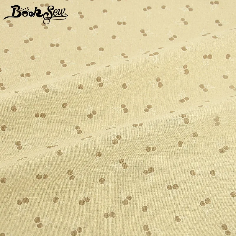 Booksew Tela Algodon желтая вишневая хлопчатобумажная льняная ткань Африканский