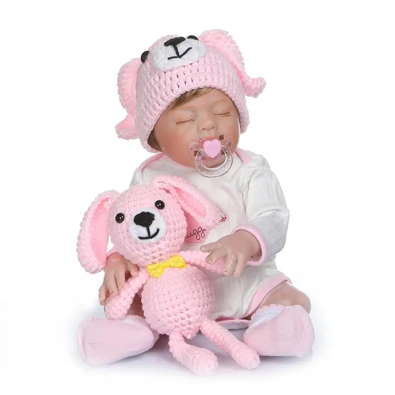 48 см детская кукла реборн виниловая имитация с соской одежда для малышей
