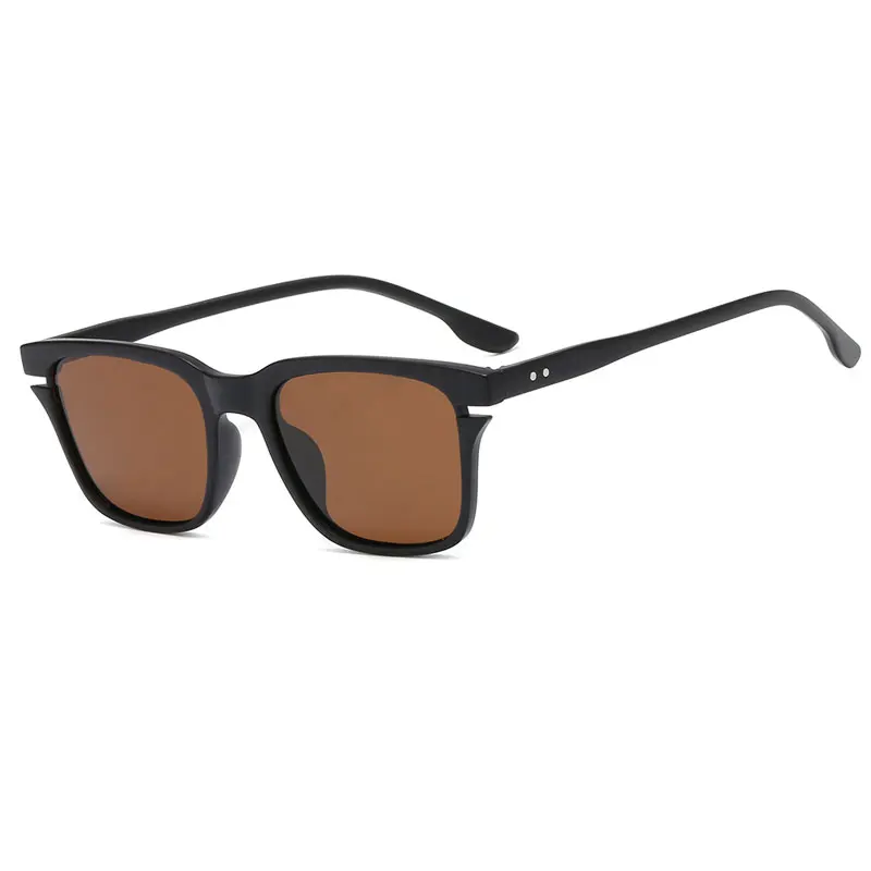 Sand Black Brown HUHAITANG классические солнцезащитные очки для вождения мужские брендовые Роскошные Поляризованные Солнцезащитные очки женские маленькие квадратные Поляризующие очки от солнца для мужчин s - Цвет линз: Sand Black Brown