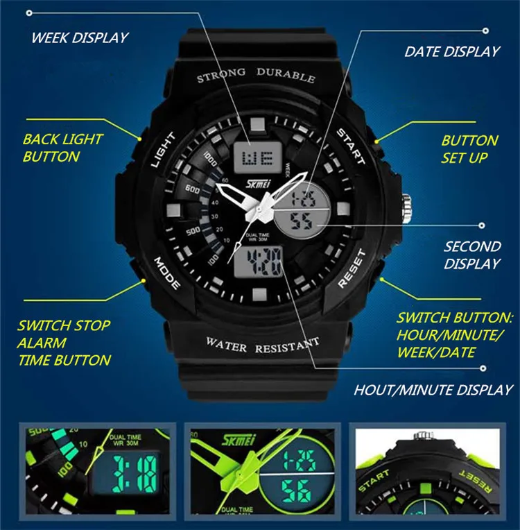 Новинка SKMEI детские часы Спортивные кварцевые детские электронные часы Relojes модные брендовые уличные многофункциональные наручные часы для мальчиков