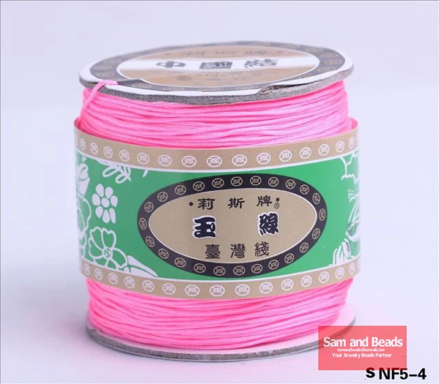 Высокое качество! 24 цвета 330yardsx1mm нейлоновые китайские узелковые веревки для