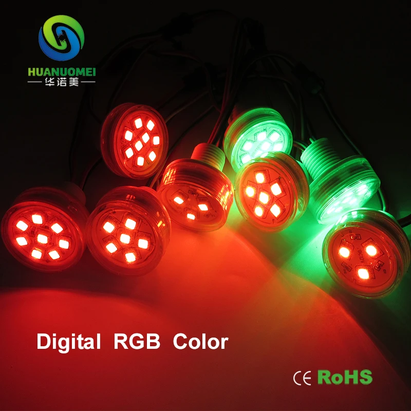Цветная (RGB) 12V UCS1903 38 мм светодиодный пиксель светильник модуль 5050 SMD 6 лампы