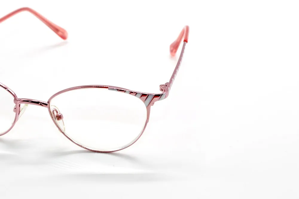 Cateye Титан сплав супер светильник розовая оправа для очков женские очки чтения + 4 5