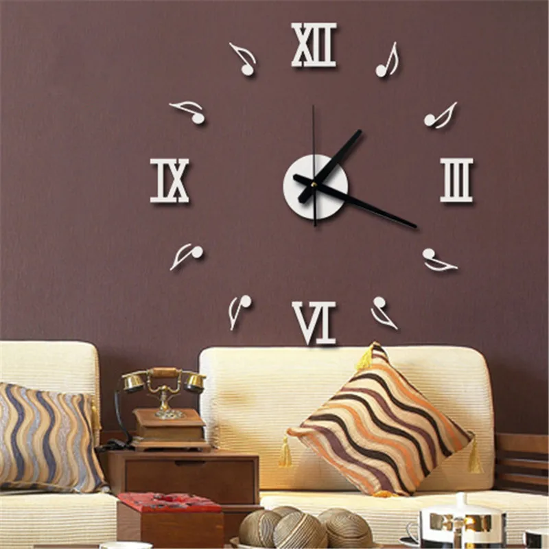 Оригинальные настенные часы музыкальная нотка балетные фоновые часы|wall clock|original