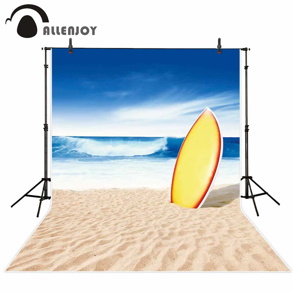 Фон для фотосъемки Allenjoy тропический летний океан пляж доска серфинга Гавайские
