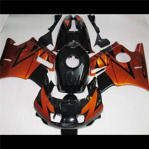 

high quality orange black fairing for CBR 600 F2 1991 1992 1993 1994 black white green fairings set CBR600 91-94 aftermarket-Nn
