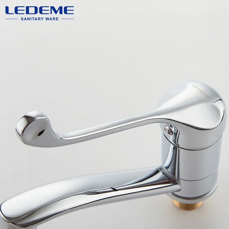 LEDEME Смеситель для кухни с гайкой латунь Цвет: хром L4579 2|torneira cozinha|hot kitchenkitchen tap |