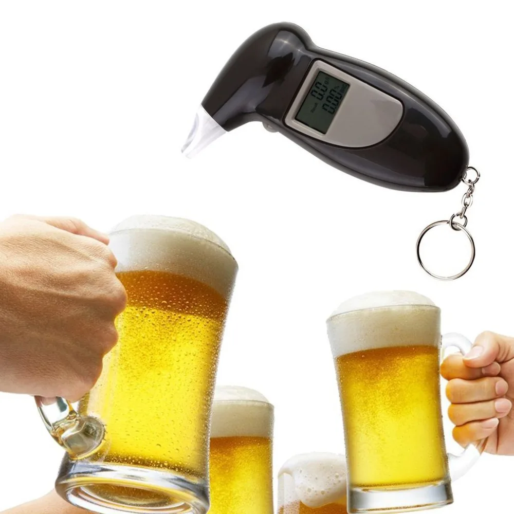 2020 Professional Alcohol Breath Tester Analyzer Detector Test Keychain DeviceLCD Screen | Автомобили и мотоциклы - Фото №1