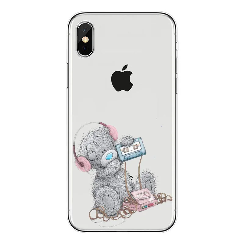 Силиконовый чехол для телефона iphone XS Max Tatty Teddy Me To You Bear чехлы iPhone 5 6 S 7 8plus XR 6S