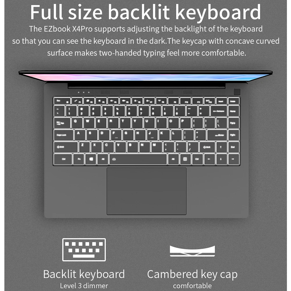 Jumper EZBook X4 Pro ноутбуки 14 0 дюймов Windows 10 ноутбук Intel Core i3-5005U двухъядерный 8 ГБ ОЗУ 256 SSD