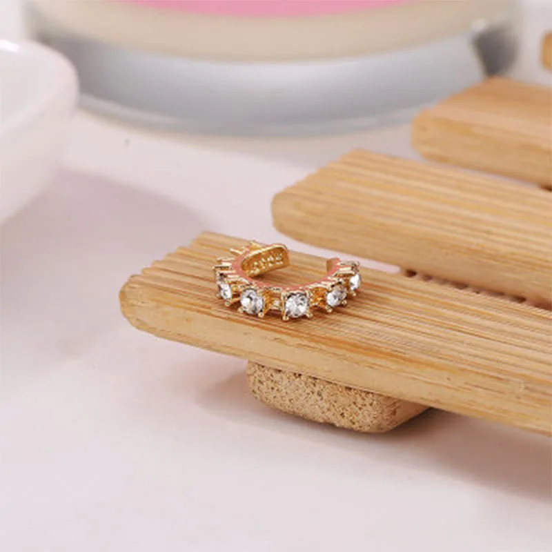 U образный зажим для ушей женские серьги гвоздики золотистого и серебристого