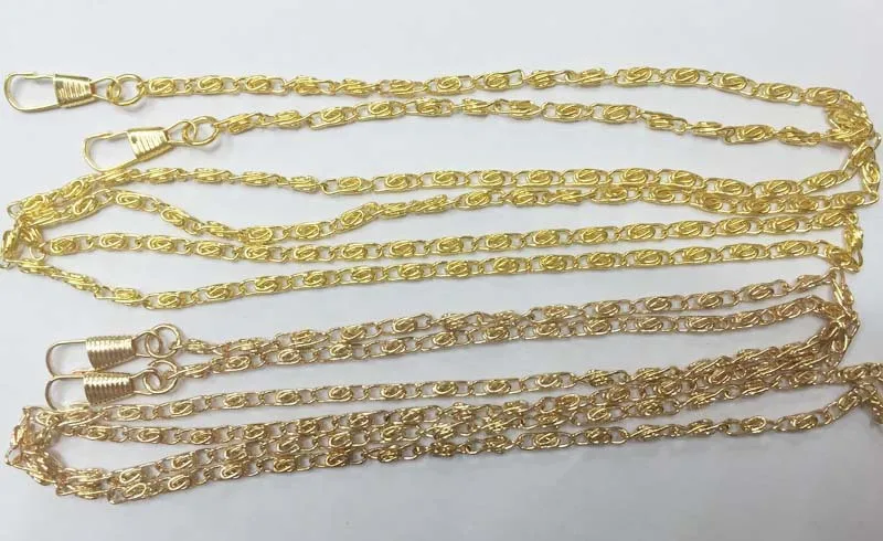 120 см, кошелек из нержавеющей стали, сделай сам, фурнитура на цепочке, через плечо, на ремне, сумки, металлические аксессуары для сумочки, застежка, цвет золотой, серебряный
