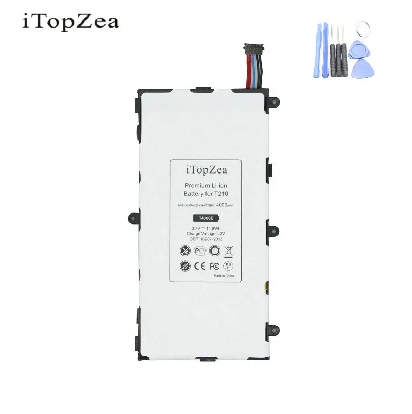 ITopZea 1x4000 мАч T4000E Сменный аккумулятор для планшета Samsung Galaxy Tab 3 7 0 T210 T211 T215 T217A T2105 T210R