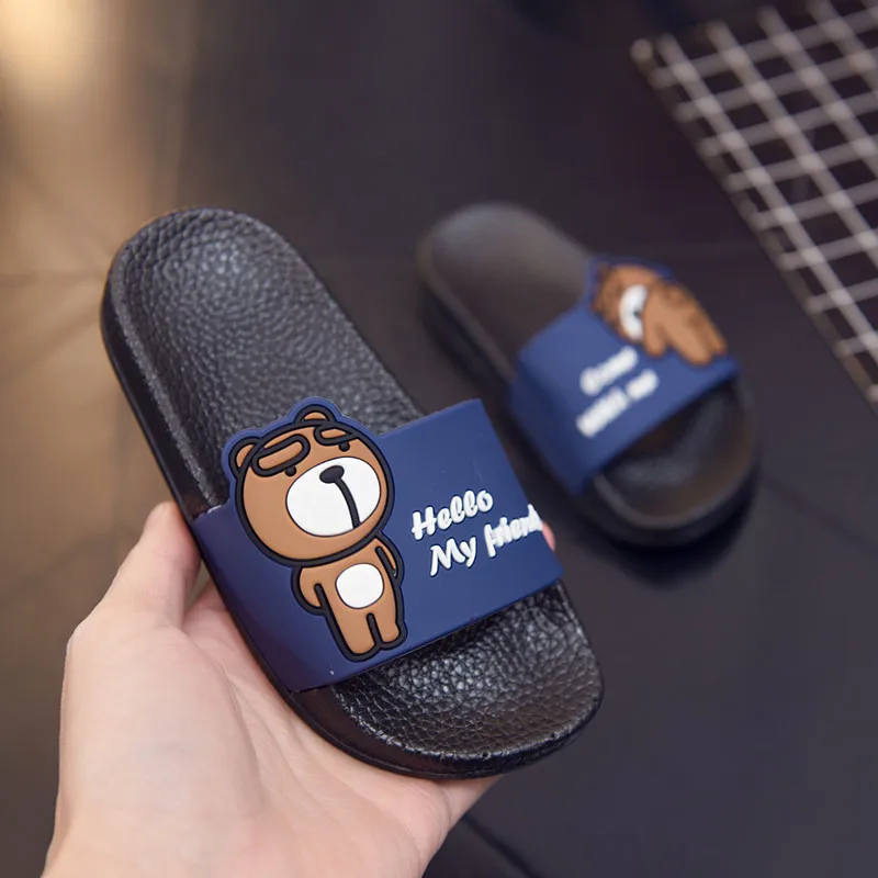 Детские тапочки мультфильм милый дом Стиль обувь Chinelo Infantil для девочек Тапочки