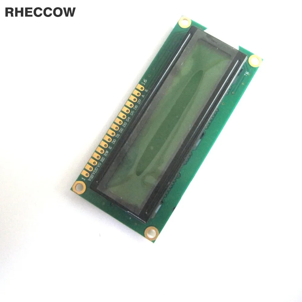 ЖК-модуль RHECCOW 5 В ЖК-дисплей LCM 1602 162 16X2 желтый зеленый черный | Электронные