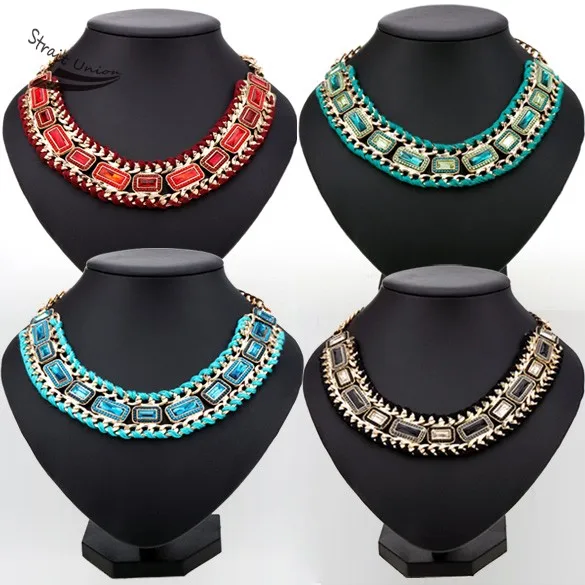 Горный хрусталь ожерелье женщины цепи колье нагрудник прямая поставка 36 |