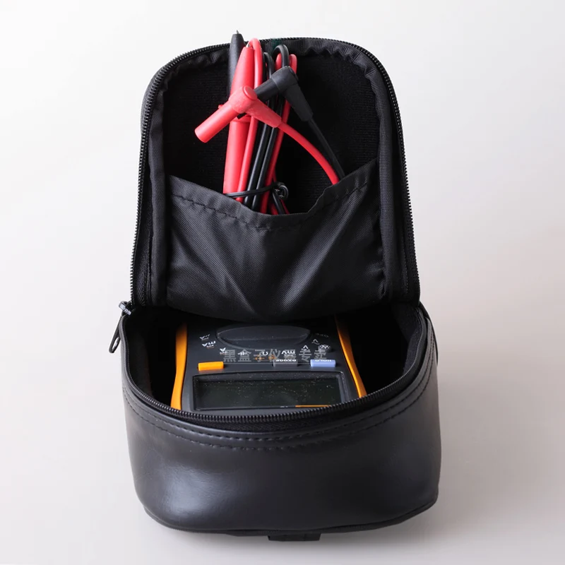 leather Soft Carrying Bag for Instrument Storage fluke 15B+ 17B+ 18B+ 115C 116C 117C or other multimeter 22x15x8 cm | Компьютеры и