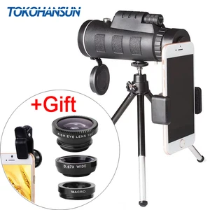TOKOHANSUN Mobile Phone Camera Lens 40x60 Telescope Telephoto Lenses + 3in1 Fisheye Wide Angle Macro