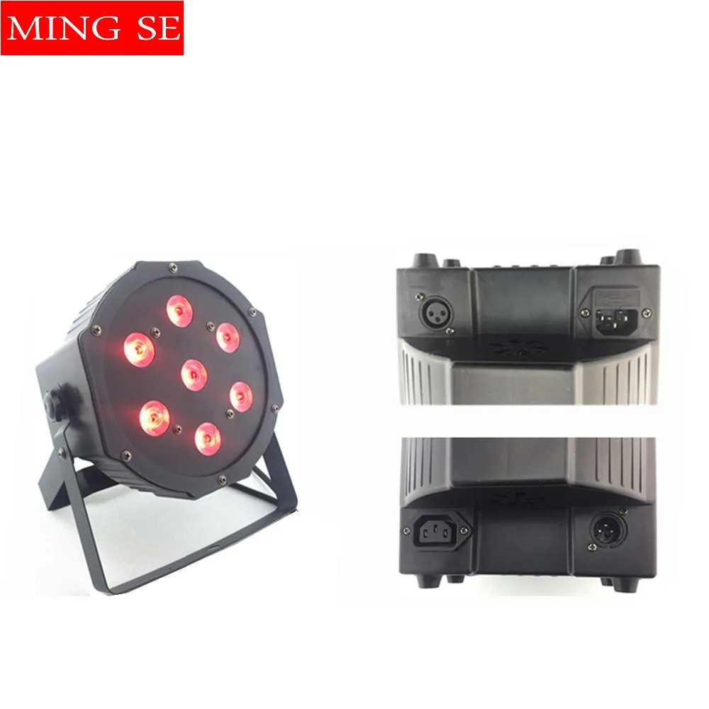 7x10 Вт led Par огни RGBW 4в1 плоский par dmx512 Дискотека профессиональный сценический dj