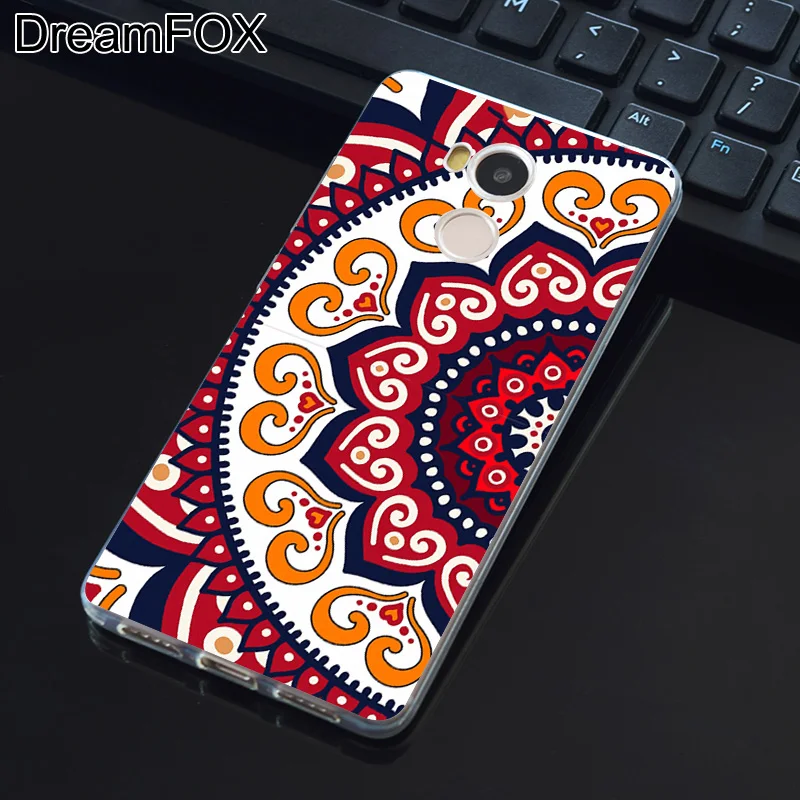 DREAMFOX L408 Aztec Floral Mandala Pattern Soft TPU Silicone Case Cover For Xiaomi Redmi Note 3 4 4X 5 5A 6 7 Pro Global |