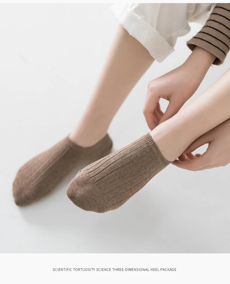 5Pair Cotton Women Invisible Fashion Short Ankle Socks women Cute color Summer crew Boat women Socks