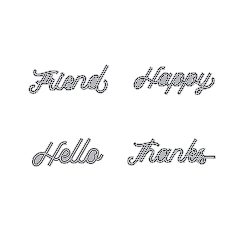 Штампы с надписью Friend штампы для резки металла новинка 2018 скрапбукинга сделай