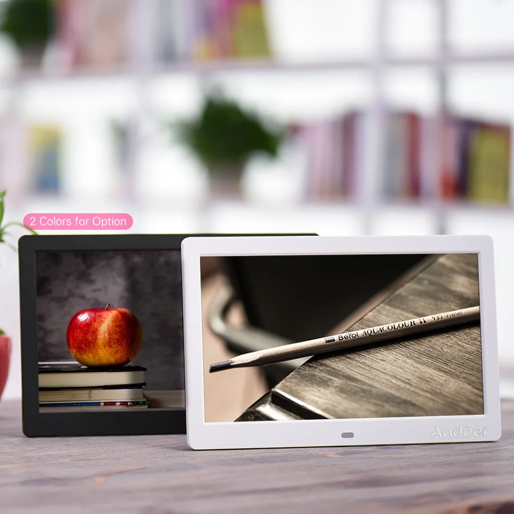 Andoer 10 &quotHD широкий экран LCD Цифровая фоторамка рамка для фотографий 1024*600 часы MP3 MP4