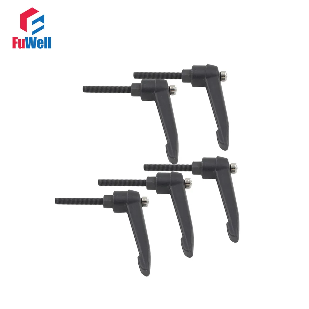5 шт. резьба M5 регулируемая ручка рычаг M5x16/M5x20/M5x30/M5x40/m5x50 мм зажимные ручки