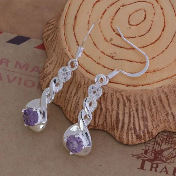 AE080 популярные серьги из стерлингового серебра модные ювелирные изделия