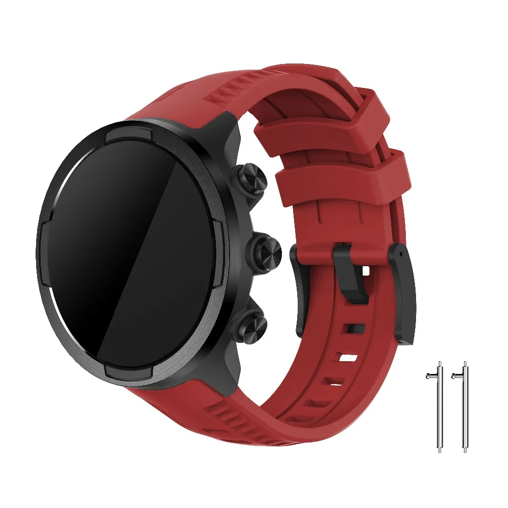 Брендовый высококачественный мягкий силиконовый ремешок для часов Suunto 9/9 Brao/Spartan