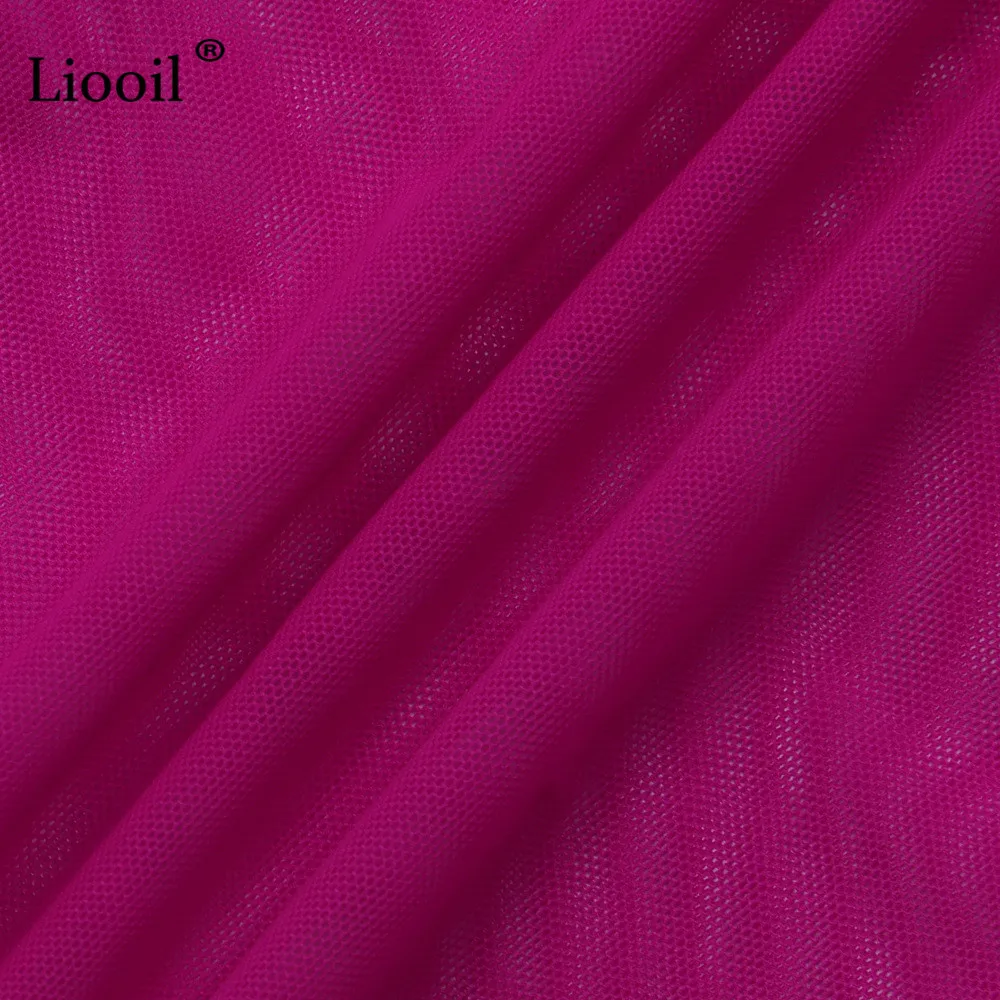 Liooil, 2 предмета, пляжный комбинезон, лето, женский, неоновый, зеленый, оранжевый, сетчатый, без бретелек, сексуальный женский комбинезон и комбинезон, клубная одежда