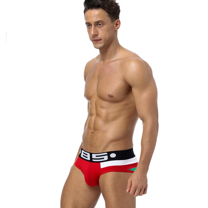 BS Марка Для мужчин нижнее белье сексуальное трусы дышащий s скольжения Cueca