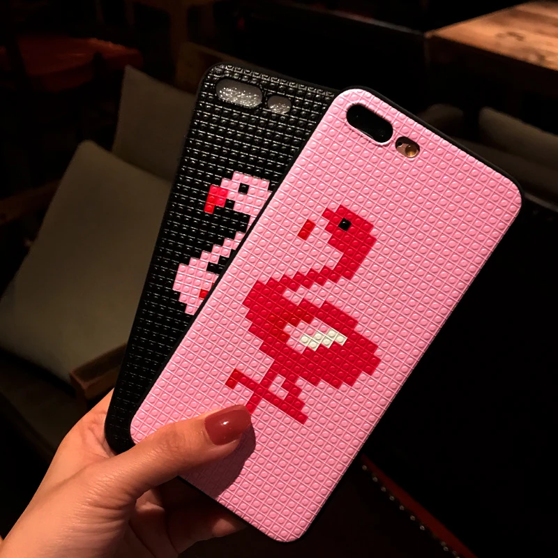 Силиконовый чехол с 3D тиснением для iPhone 6 plus 6s X 7 8 | Мобильные телефоны и