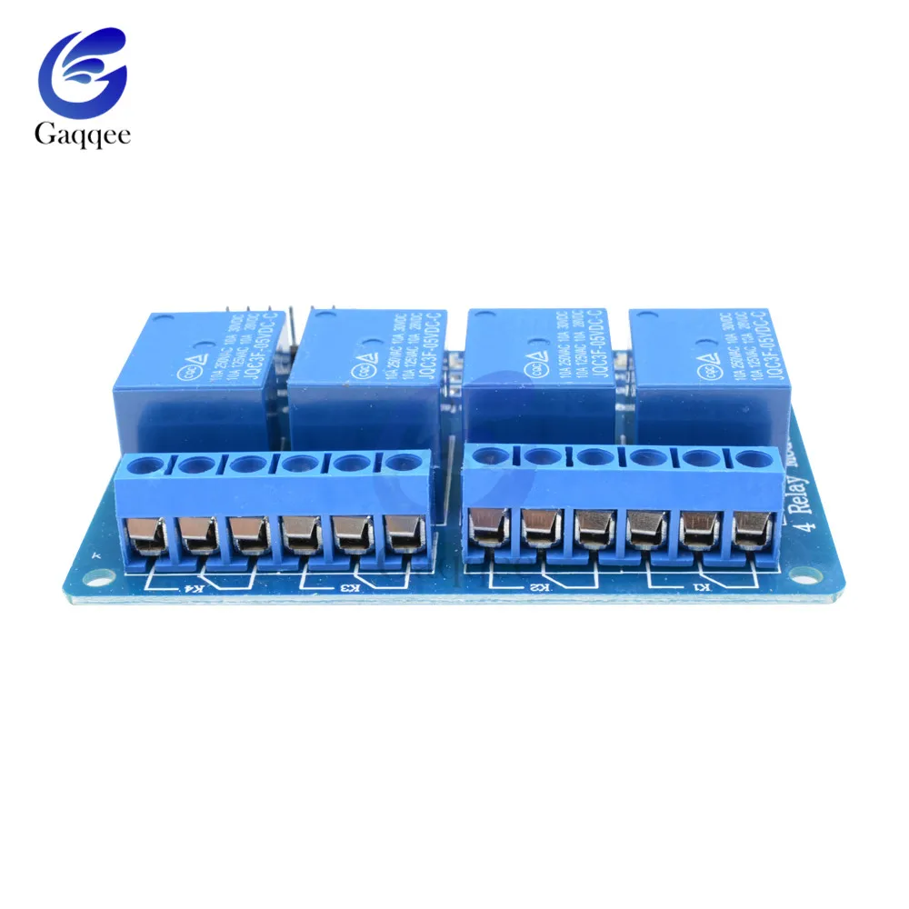 2PCS/Lot DC 5V 4 Channel Relay Shield Module for Arduino Samrt Home Improvement Optocoupler Indicator Power Supply Board | Обустройство