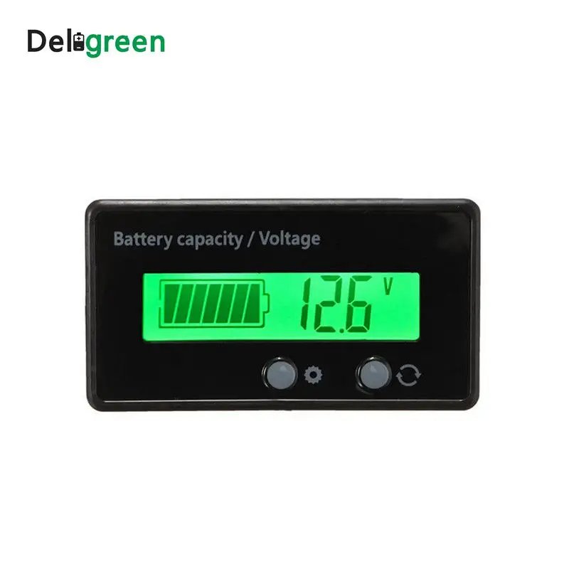 

Battery Capacity Indicator Voltage Tester Power Meter DC6-63V for lithium lead acid battery pack