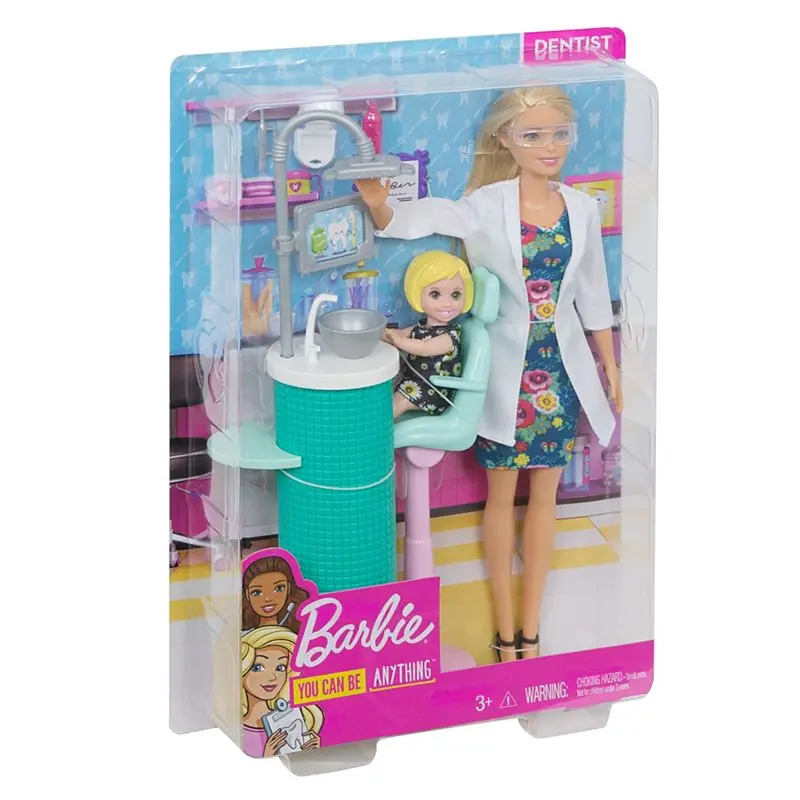 Original Barbie Brand Dentist Doctor Princess American Dolls Baby Doll for Birthday Gift Girl Toys Boneca Juguetes for Children