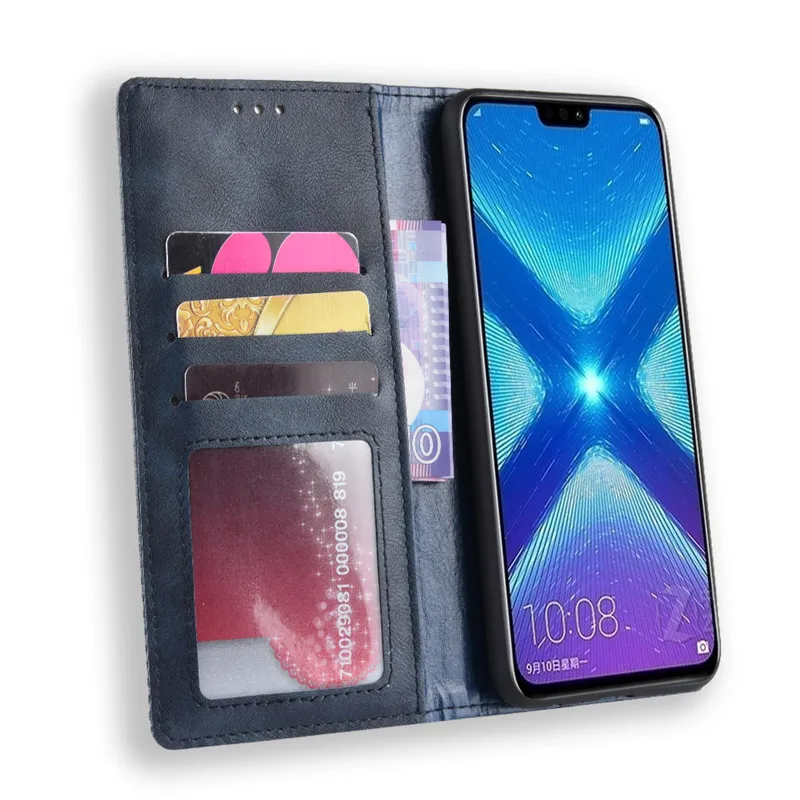 Чехол книжка для Huawei Honor View 10 lite Магнитный чехол бумажник с подставкой карт чехлы