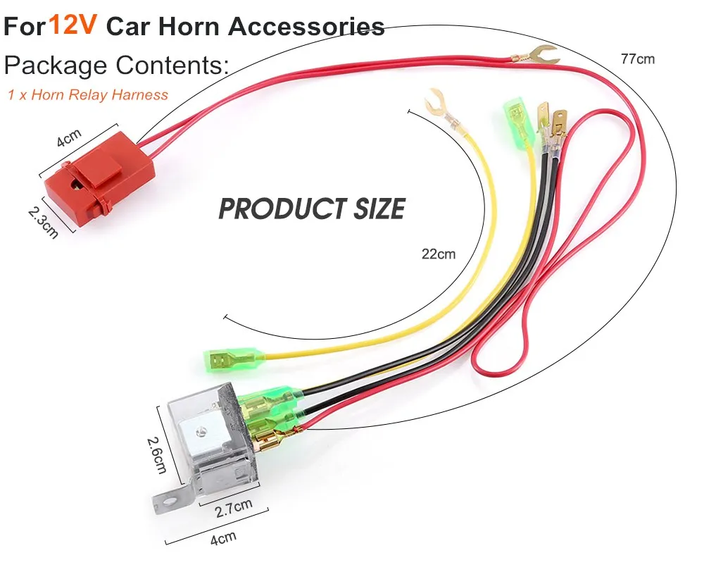 12 V/24 V 180 Герц Универсальный Автомобильный клаксон 17 дюймов 150DB громкий один трубы компрессор для грузовых автомобилей с реле